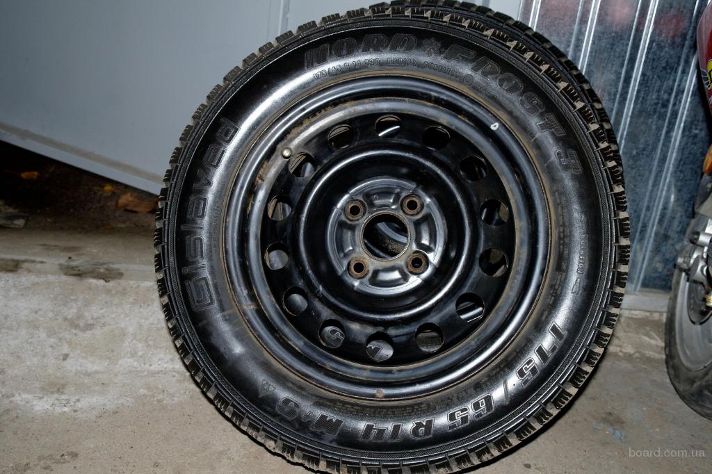 Шины зимние 175/65 R14 Gislaved Nord Frost 3 +диски R14 4х100 +колпаки ...