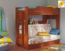 Кровать детская двухъярусная с диван-кроватью