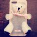 Чехол для iPhone 5c светлый Силиконовый чехол Moschino Bear Серебряный для Iphone 5