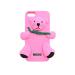 Чехол для  модный Силиконовый чехол Moschino Bear Светло Розовый для Iphone 5