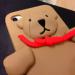 Чехол для  дизайнерский Силиконовый чехол Moschino Bear коричневый