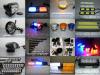 Световая панель мини ,проблесковый маячок LED - 640 светодиодный синий