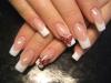 Французский маникюр на нарощенных ногтях Киев, м. Иподром