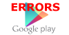 Основные коды ошибок Google Play