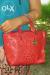 Furla skin red one bag.кожа крокодила натуральная сумка фурла 3 отд