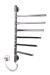 Электрополотенцесушитель ЭЛНА Вертикаль-6 поворотная Нержавейка
