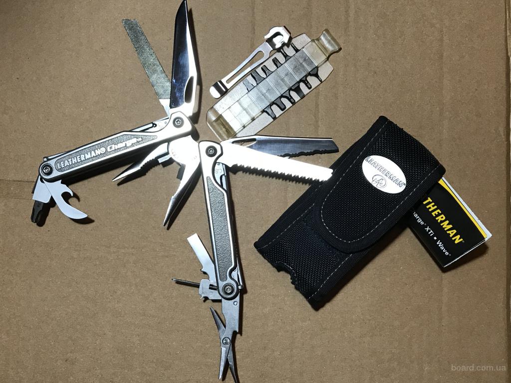 Продам leatherman charge ti + чехол, биты, клипса! легкий б/у состояние ...