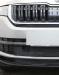 Защитная решетка бампера сетка пвс Skoda Kodiaq 2016 (Черная, серебро)