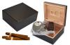Хьюмидоры кедровые с набором: пепельница, гильотина, футляр для сигар