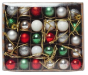 Набор елочных шариков 30 шт  Золотой-Серебряный NY2-170075