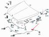 Mercedes E E-Class W213 2016+ Тросик капота задняя часть Новый Оригинал