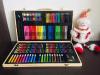 Набор для рисования 220 предмета - Деревянный чемодан