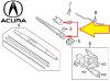 Acura RDX 2019+ Задний дворник рычаг поводок заднего дворника Новый Оригинал